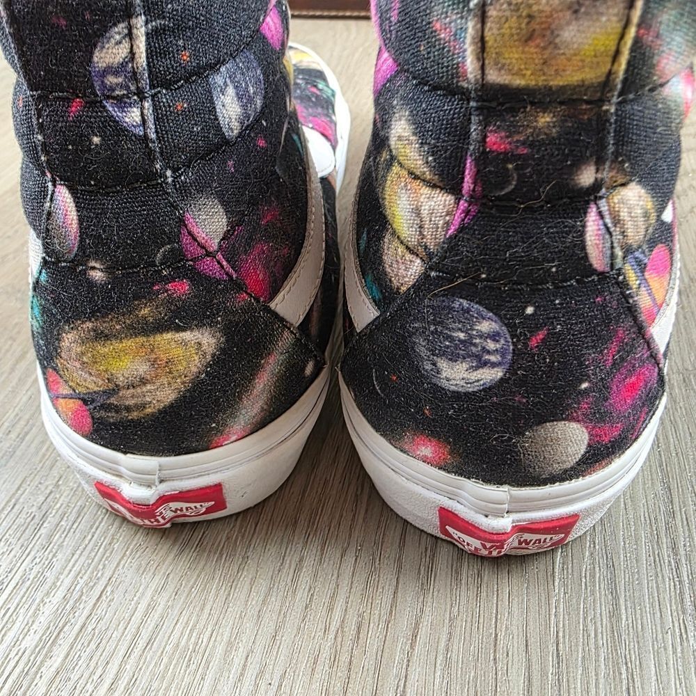 Vans SK8 Hi Tops Galaxy Print Sneakers Size 7.5 - Picture 5 of 10